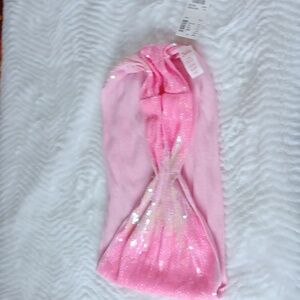 JUSTICE Womans‎ Pink Sequin Tube Top NWT One Sz